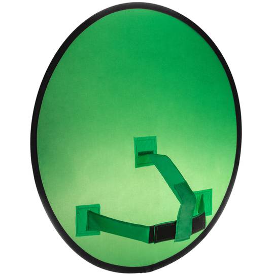 Croma verde circular portátil para cabeceira e encosto de cadeira 75 cm