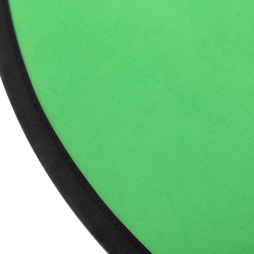 Croma verde circular portátil para cabeceira e encosto de cadeira 75 cm