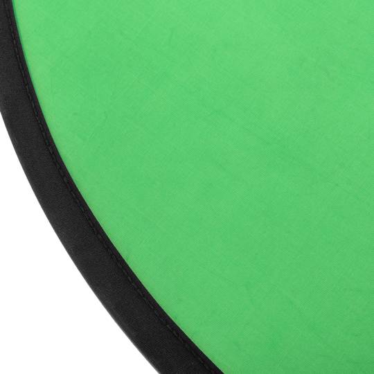 Croma verde circular portátil para cabeceira e encosto de cadeira 75 cm