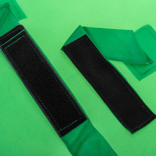 Croma verde circular portátil para cabeceira e encosto de cadeira 75 cm