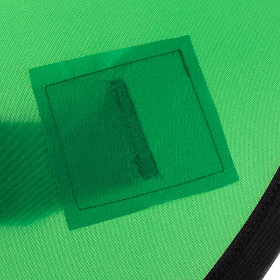 Chroma green circular portable for chair head and backrest 110 cm