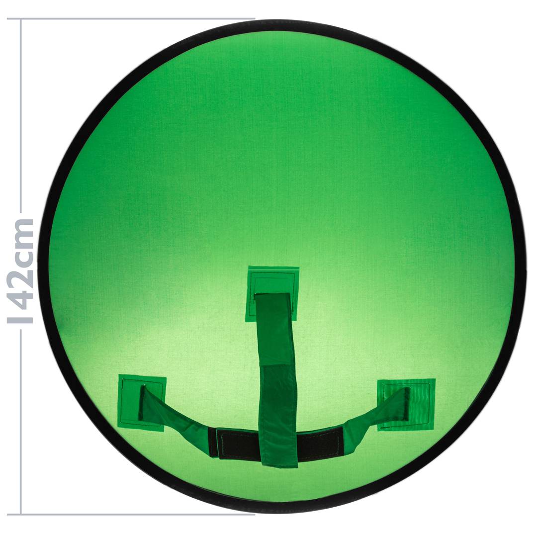Cromação circular e cor verde portátil para cabeça e encosto de cadeira 142cm