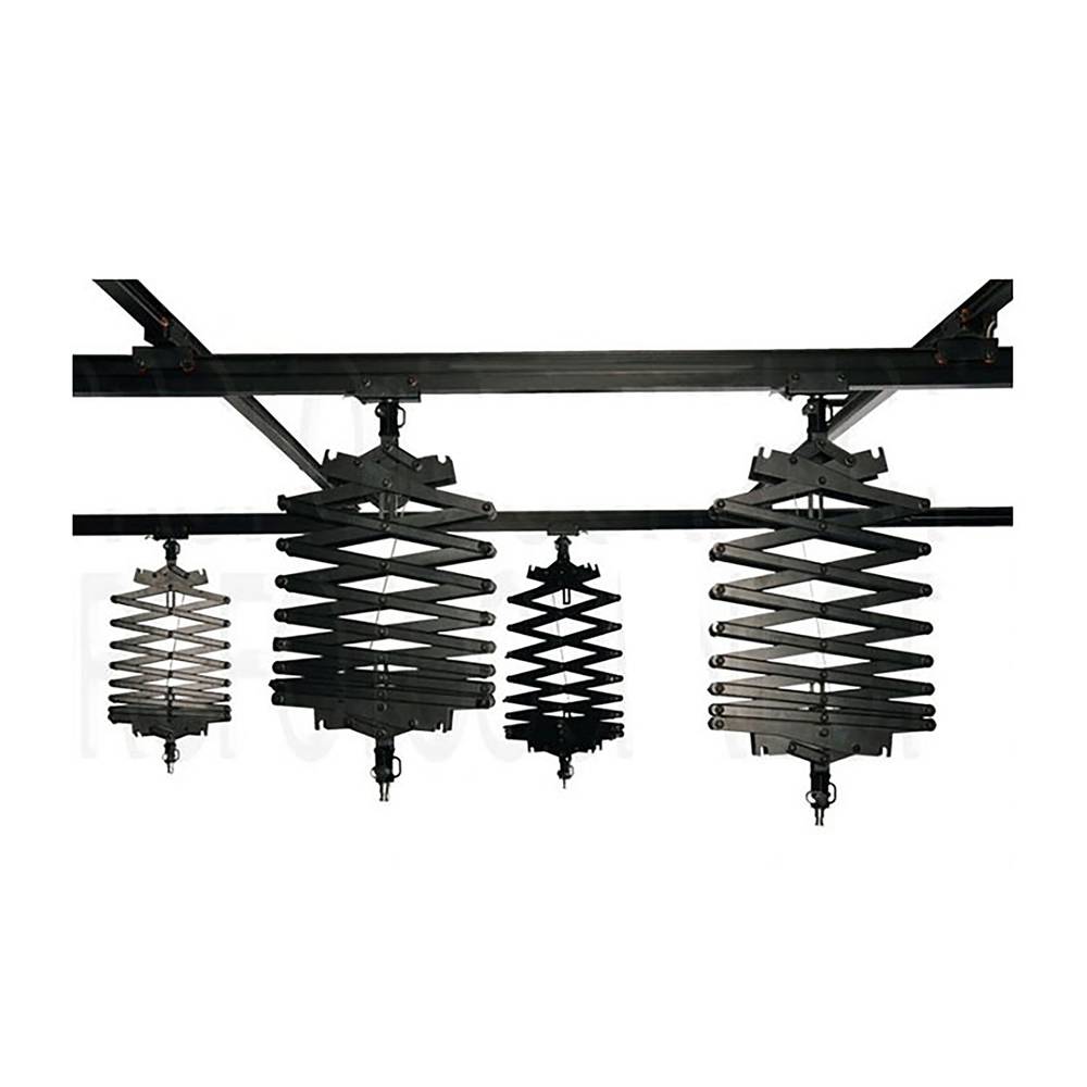 Roof rail kit for studio lighting with pantographs 3x3m