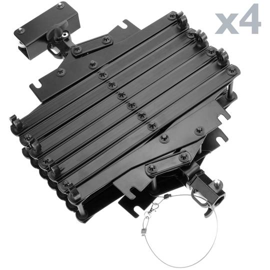 Kit de rails de toit pour l'éclairage de studio avec pantographes 4x3m