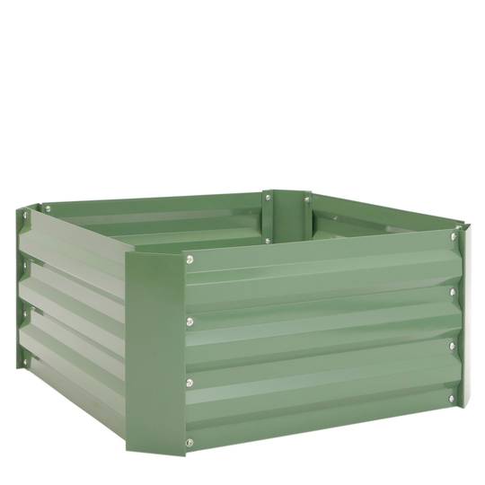 Fioriera in metallo verde 60x60x30 cm