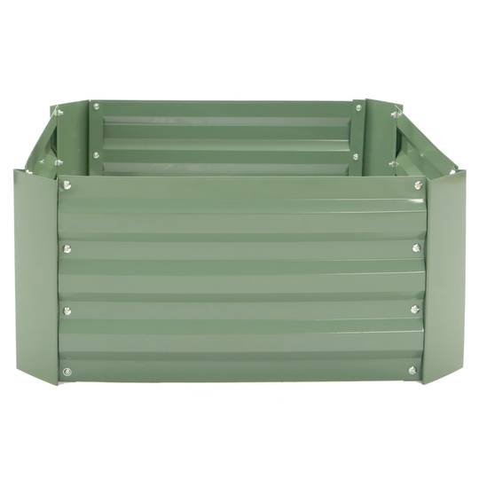 Fioriera in metallo verde 60x60x30 cm