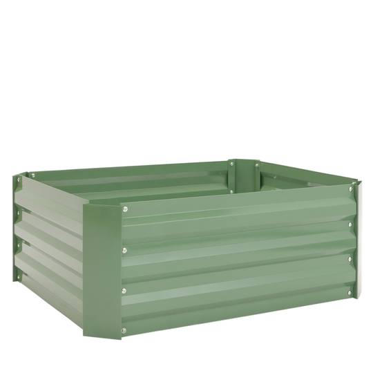 Fioriera in metallo verde 100x60x30 cm