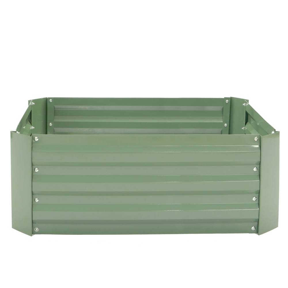 Fioriera in metallo verde 100x60x30 cm