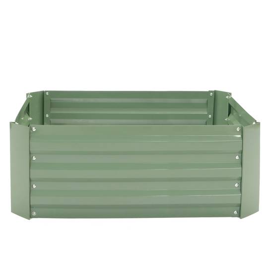 Fioriera in metallo verde 100x60x30 cm