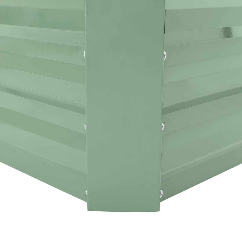 Fioriera in metallo verde 100x60x30 cm