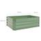 Groene metalen plantenbak 120x60x30 cm