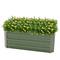 Groene metalen plantenbak 120x60x30 cm