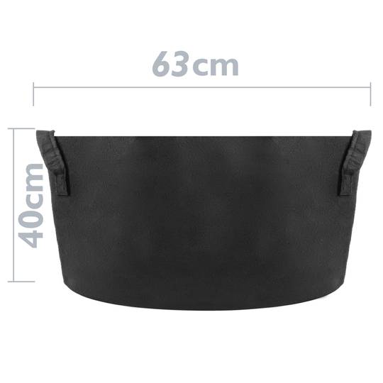 Sac jardinière pour plantes en croissance Pot de tissu de 115 litres 63x40cm