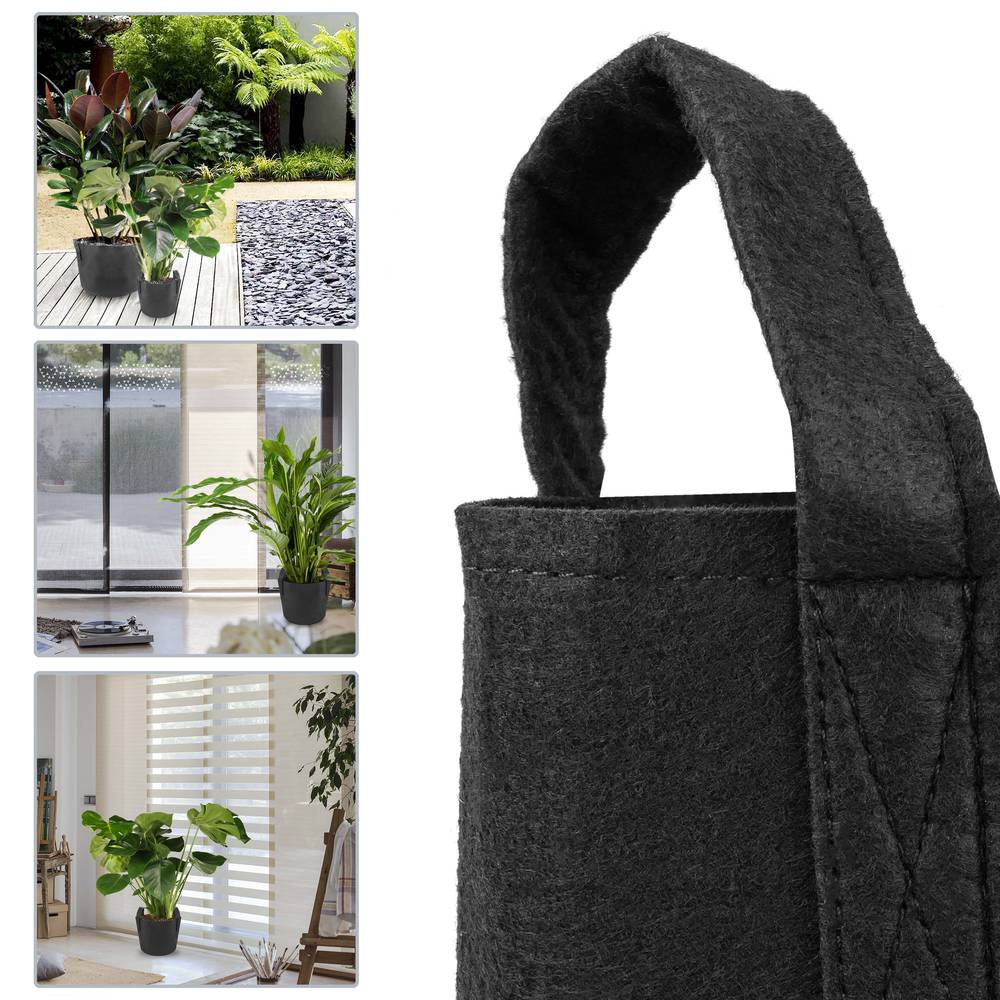 Bossa per cultiu i creixement de plantes Test de tela geotèxtil de 20 litres 30x27cm 10-pack