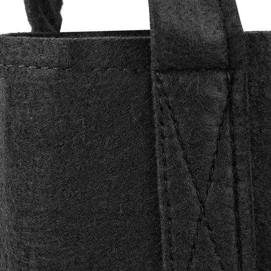 Planting grow bags Plat pots made of fabric felt 5 gallons 30x27cm 10-pack