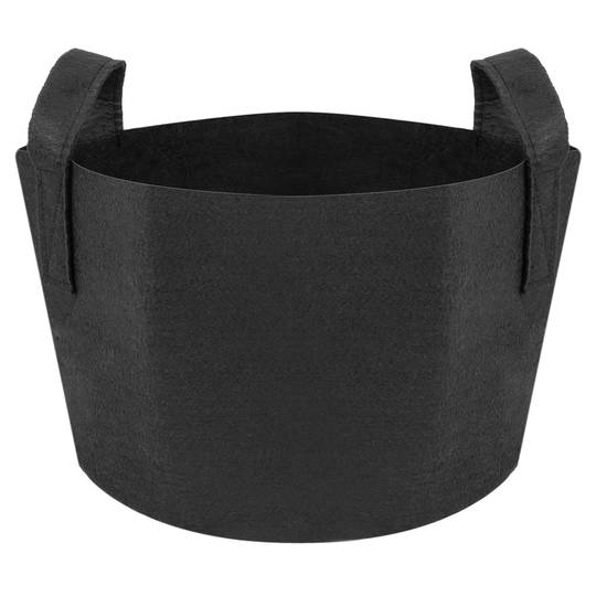 Planting grow bags Plat pots made of fabric felt 5 gallons 30x27cm 10-pack