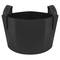 Planting grow bags Plat pots made of fabric felt 5 gallons 30x27cm 10-pack