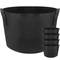 Saco para plantas em crescimento Pote de tecido geotextil de 40 litros 38x30cm 5-pack