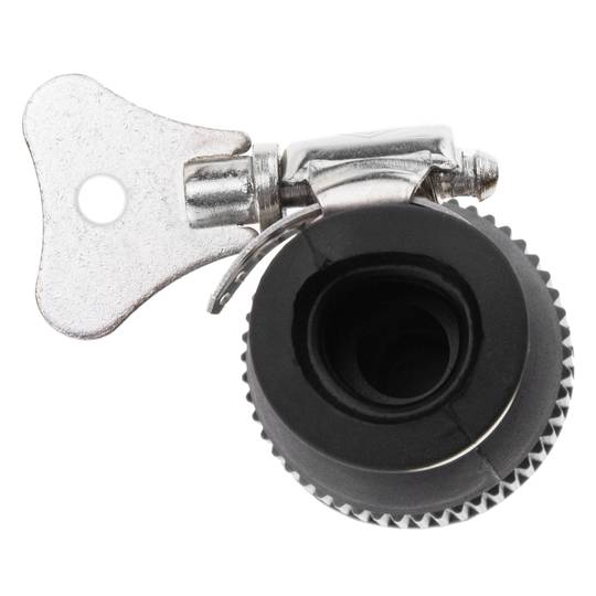 Universal faucet connector with flange from 1/2