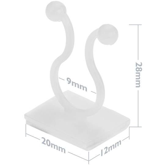 Fascette twist con base adesiva taglia S 50 pz