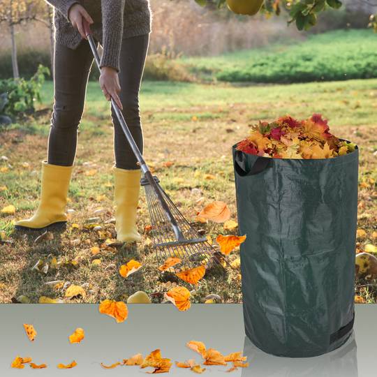 Bolsas de limpieza para jardín con protección UV 240L 80 x 47 cm 3 unidades