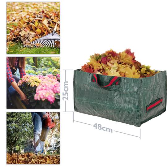 Sacs de nettoyage de jardin 36L 48 x 30 x 25 cm 3 unités