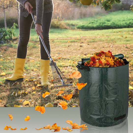 Sacos de limpeza de jardim 272L 67 x 76 cm 3 unidades
