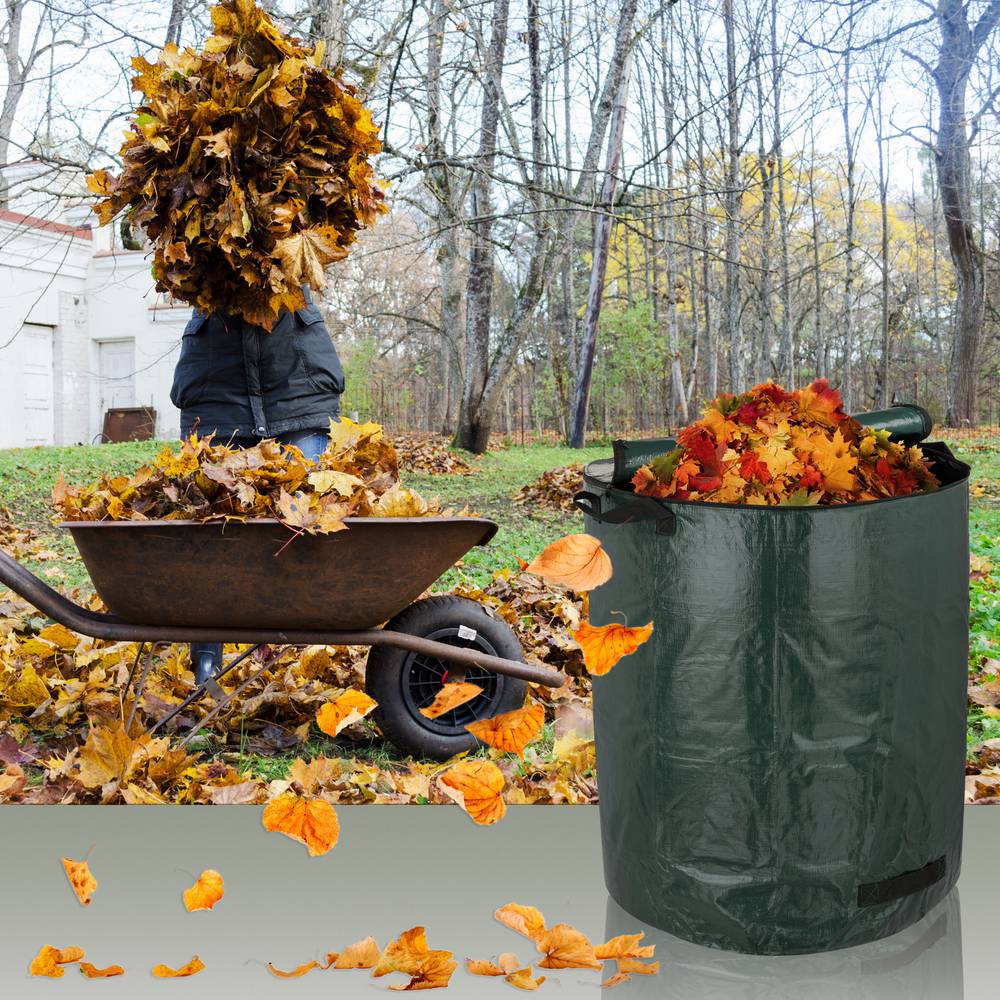 Sacos de limpeza de jardim 272L 67 x 76 cm 3 unidades