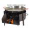 Barbecue a carbonella rotondo 60x75 cm con gambe Griglia per barbecue con supporto per paella per giardino e campeggio