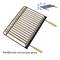 61x32 cm rectangular charcoal barbecue drawer format with legs BBQ grill for garden and camping