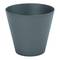 Conical-shaped polypropylene pot for plants with a diameter of 22x20 cm, anthracite color