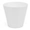 Pot en polypropylène de forme conique pour plantes d'un diamètre de 22x20 cm, couleur blanche
