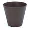 Conical-shaped polypropylene pot for plants with a diameter of 22x20 cm, bronze color