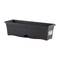 Planter with integrated rectangular polypropylene plate for 80x20 cm plants, anthracite color
