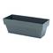 Jardinera limited rectangular de polipropilè per a plantes de 12x30 cm color antracita