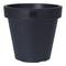 Vaso de polipropileno em forma de cone para plantas com diâmetro de 20 cm, cor antracite