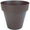 Conische pot van polypropyleen voor planten met een diameter van 14 cm, bronskleur