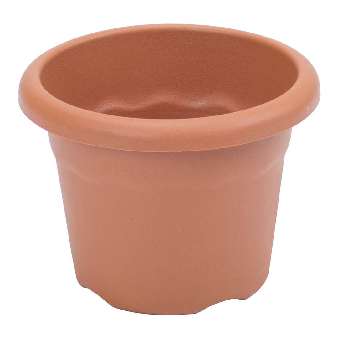 Konischer Polypropylentopf für Pflanzen mit einem Durchmesser von 22 x 16 cm, terrakottafarben