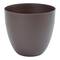 Bowl-shaped polypropylene pot for plants with a diameter of 22 cm, bronze color