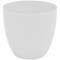 Bowl-shaped polypropylene pot for plants with a diameter of 32 cm, white color
