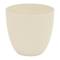 Bowl-shaped polypropylene pot for plants with a diameter of 32 cm, ecru color