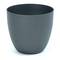 Bowl-shaped polypropylene pot for plants with a diameter of 38 cm, anthracite color