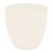 Bowl-shaped polypropylene pot for plants with a diameter of 38 cm, white color