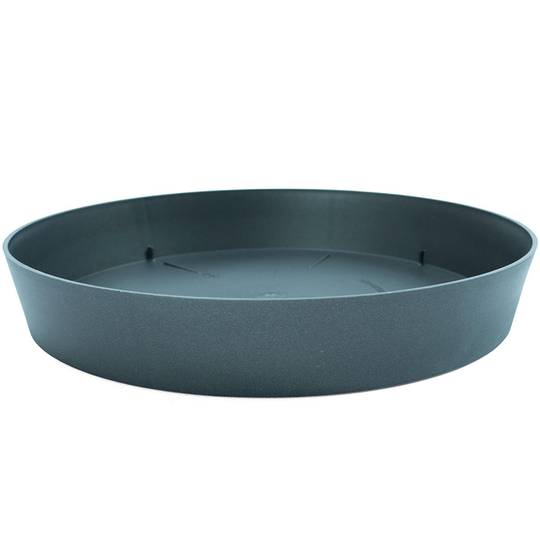 Polypropylene saucer for pot with a diameter of 28x4.4 cm, anthracite color