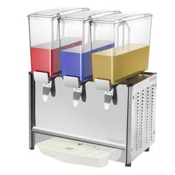 Juice dispenser machine for commercial chilled beverage drink with spigot 9L x 3 tanks