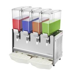 Juice dispenser machine for commercial chilled beverage drink with spigot 9L x 4 tanks
