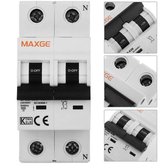 Interruptor automàtic magnetotèrmic 1P+N 20A 6kA