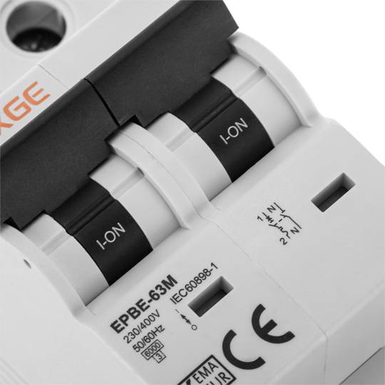 Interruptor automàtic magnetotèrmic 1P+N 20A 6kA