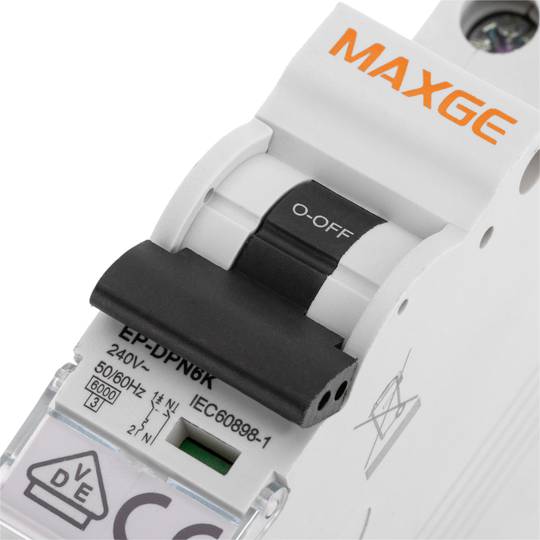 DPN 1P + N 16A 6kA stroomonderbreker