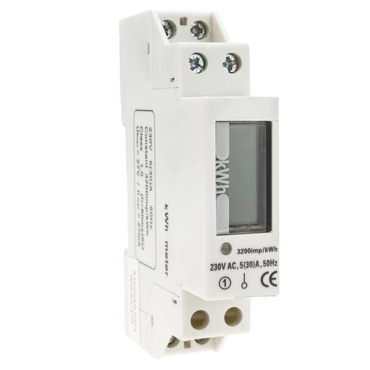 Digital da fase 30A medidor de energia ativa